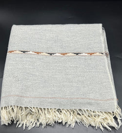 Grey Handmade woolen shawl