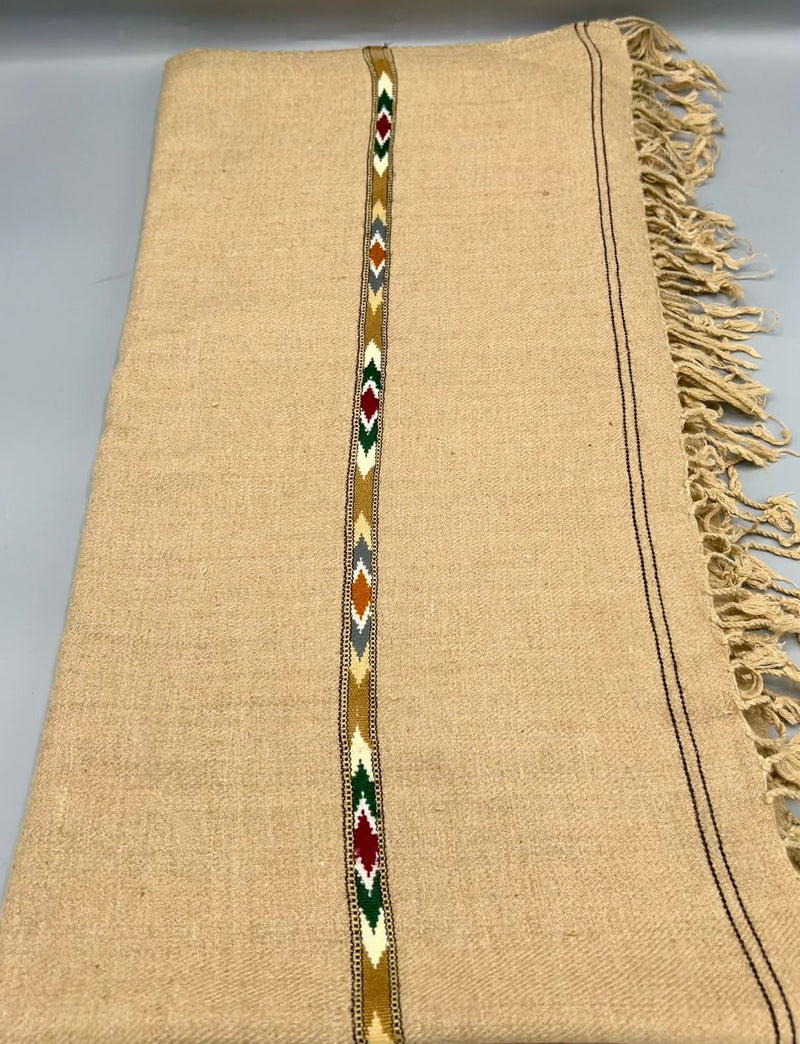 Angora Special woolen shawl camel