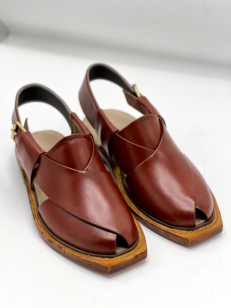 Norozi Brown Chappal (pure leather and handmade)