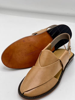 Watan speical leather sole chappal (camel color 100% leather)