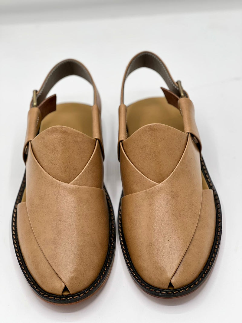 Watan speical leather sole chappal (camel color 100% leather)