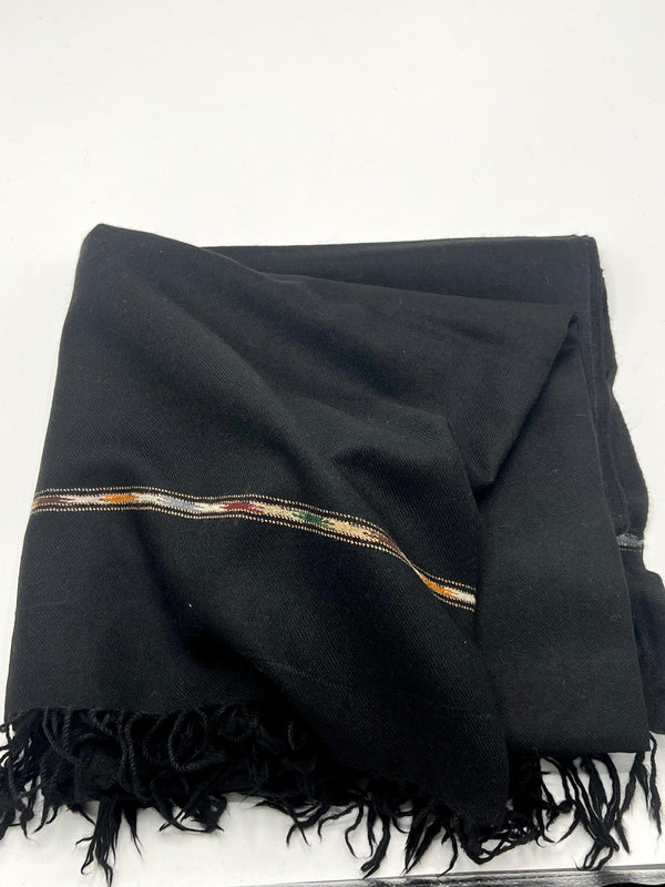 Sahidar black woolen shawl