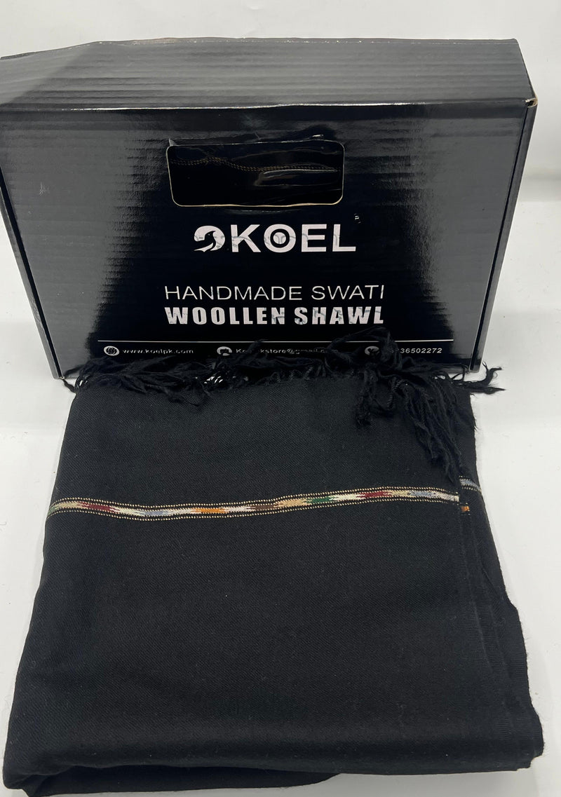 Sahidar black woolen shawl