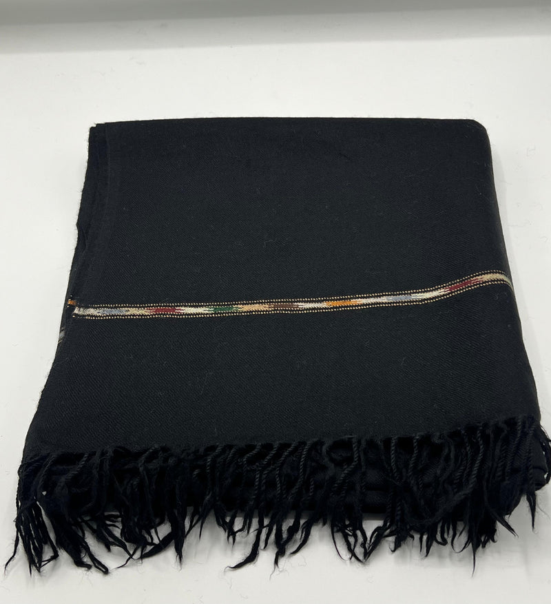Sahidar black woolen shawl