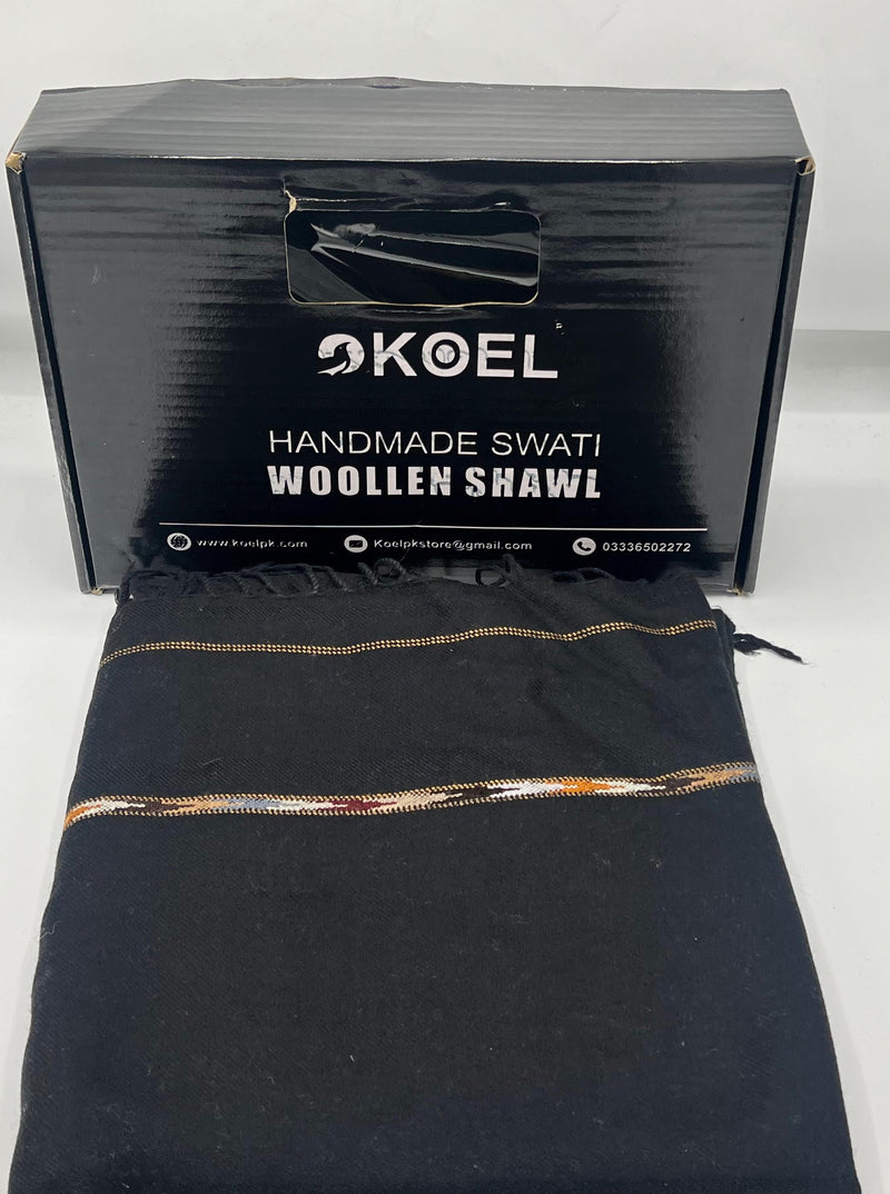 specaial blackl shawl  100 woolen and handmade